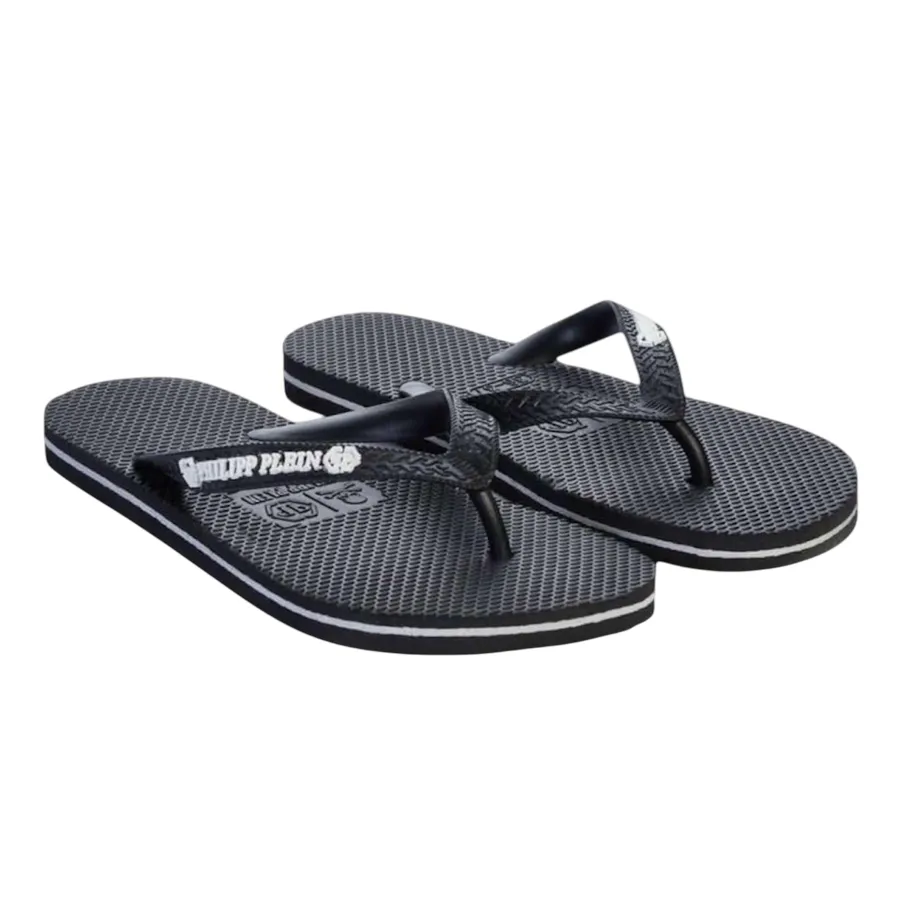 Dép Xỏ Ngón Nam Philipp Plein Flip Flops Màu Đen Size 39