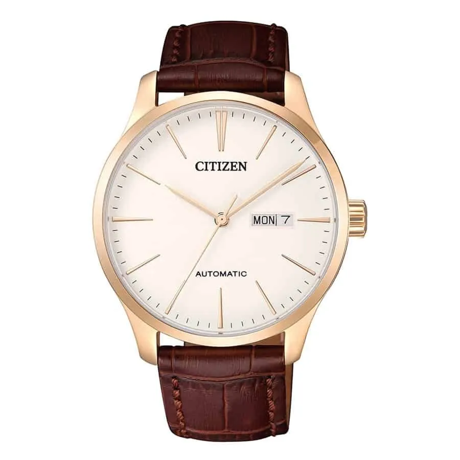 Đồng Hồ Nam Citizen&nbsp;Mechanical NH8353-18A Màu Nâu