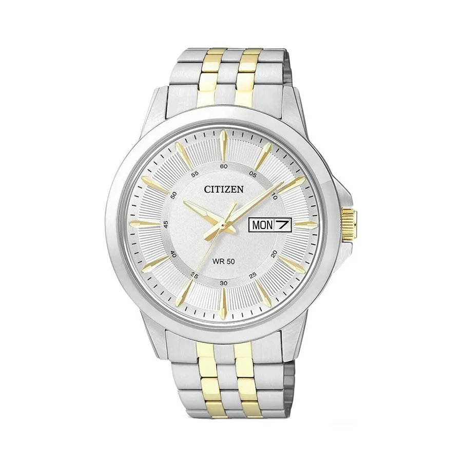 Đồng Hồ Nam Citizen Quartz BF2018-52A Màu Bạc Phối Vàng