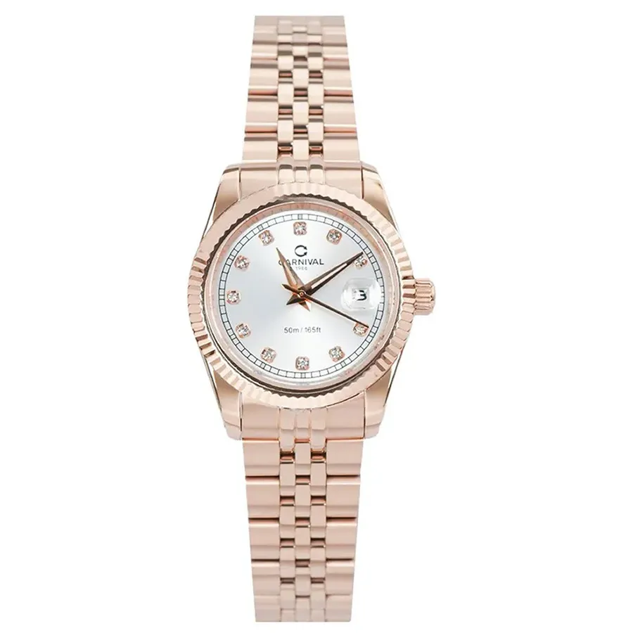 Đồng Hồ Nữ Carnival Watch 8131L-VH-T Quartz Màu Vàng Hồng