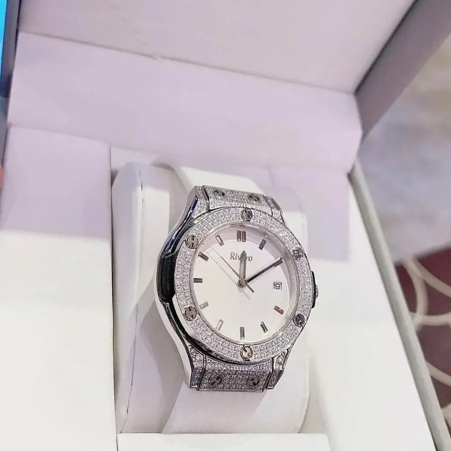 Đồng Hồ Nữ Rivero R9009 Silicone Màu Trắng