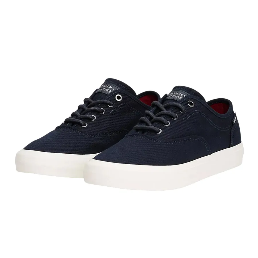 Giày Thể Thao Nam Tommy Hilfiger Canvas 05400-DW5 Màu Xanh Navy Size 40