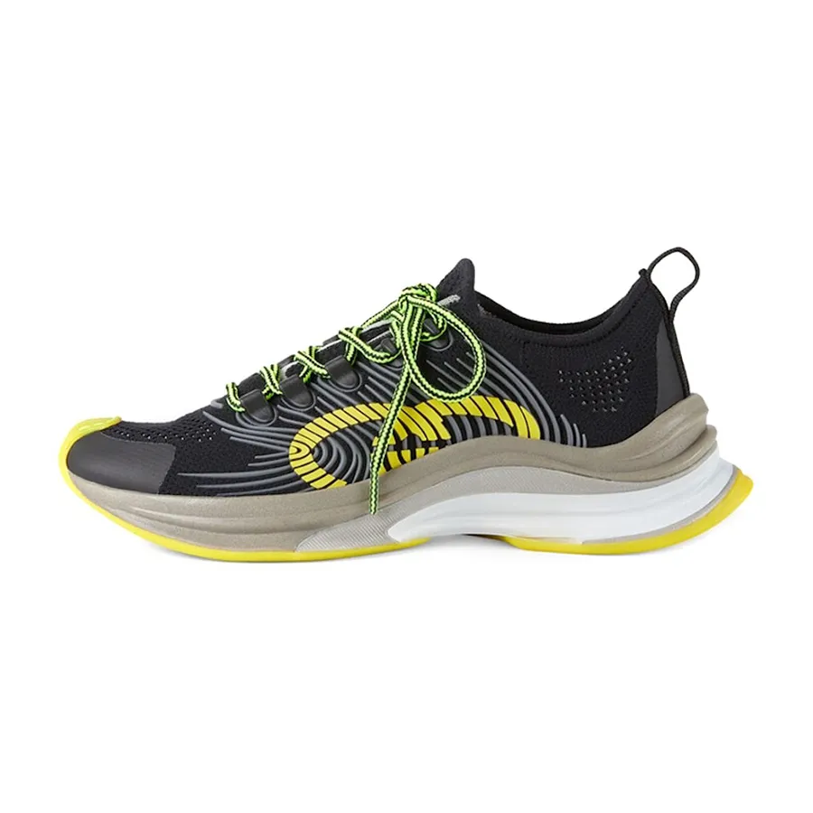 Giày Thể Thao Nữ Gucci Run Trainers Multicolor 680939-USM10-8480 Màu Đen Vàng Size 35
