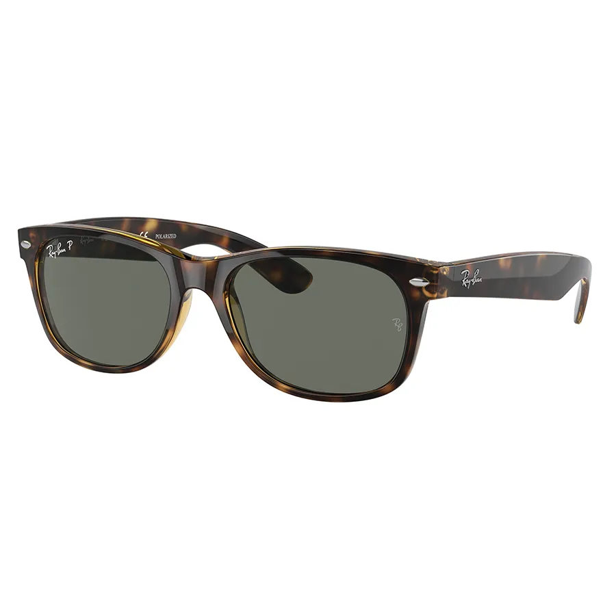 Kính Mát Rayban New Wayfarer Clasic Polarized RB2132 902/58 55-18 Màu Xanh/Havana Size 55