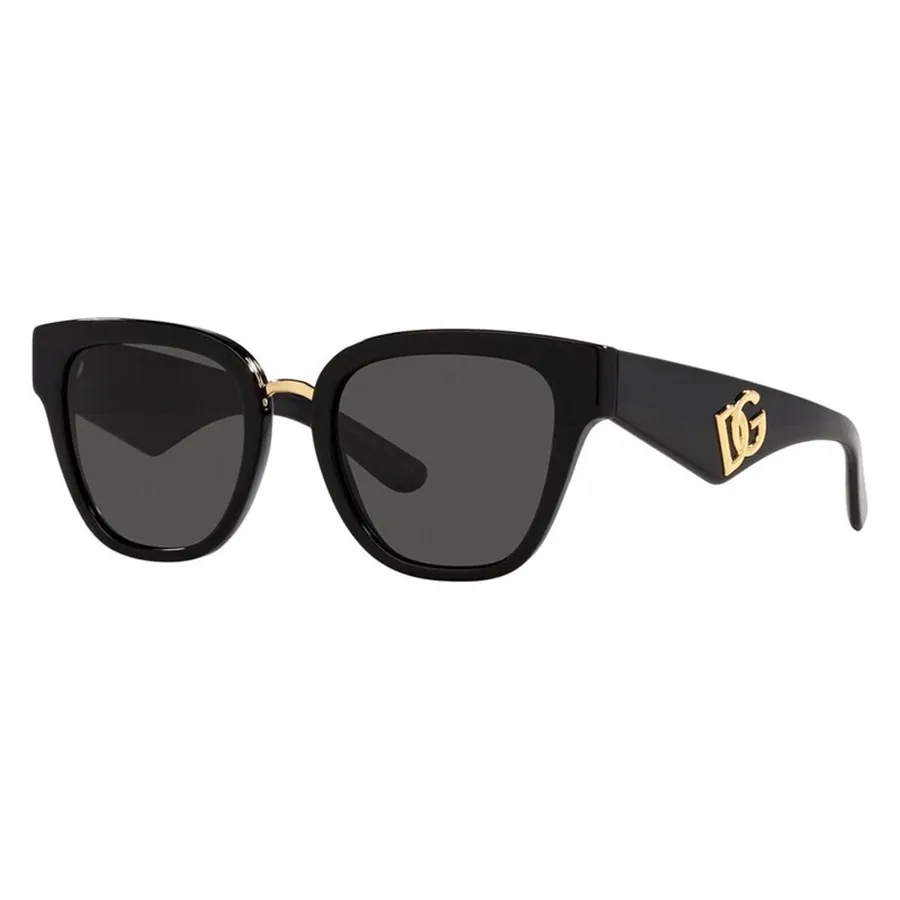 Kính Mát Unisex Dolce & Gabbana DG4437 501/87 Black Sunglasses Màu Đen