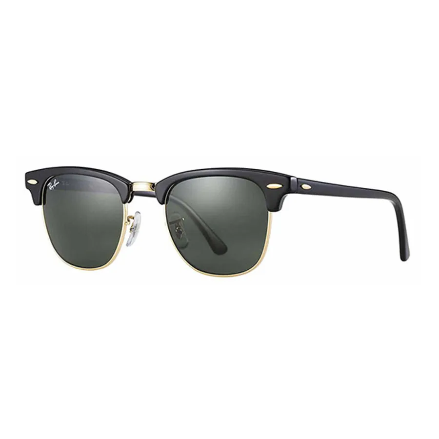 Kính Mát Unisex Rayban Clubmaster Sunglasses RB3016 W0365 Màu Đen - Xanh Size 55