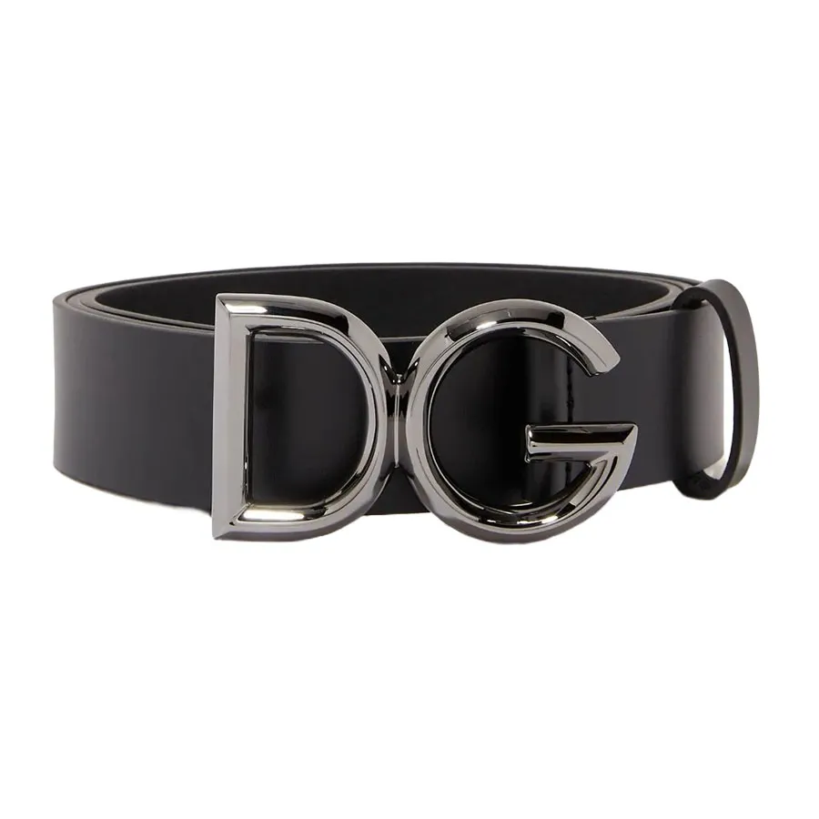 Thắt Lưng Nam Dolce & Gabbana D&G Belt With DG Logo In Leather Màu Đen Size 95