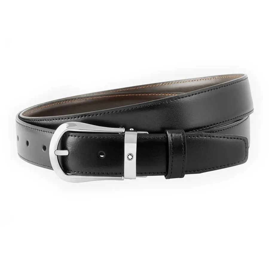 Thắt lưng Nam Montblanc Belts Black Brown 30mm MB118425 Màu Nâu Đen