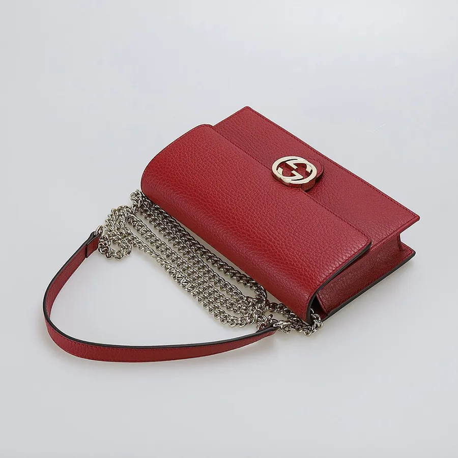 Túi Đeo Chéo Nữ Gucci Interlocking G Crossbody Chain Bag 615523