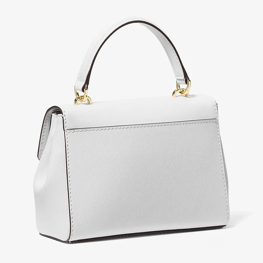 Leather Handbag Michael Kors Ava Extra Small White Kors Ava