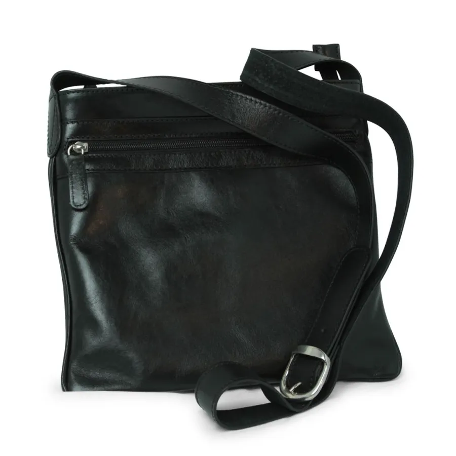 Túi Đeo Chéo Old Angler Leather Cross Body Bag 069789NE - 89NE Màu Đen