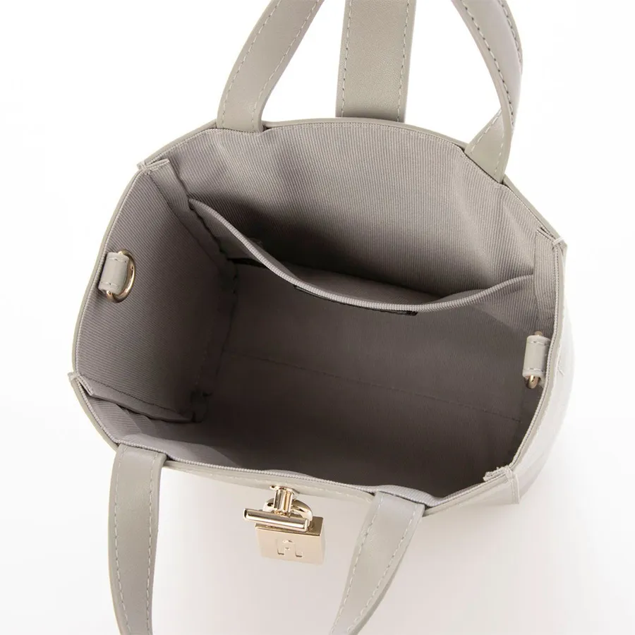 Túi Tote Nữ Furla Artemis Mini Vertical Grey Tote Bag Màu Xám