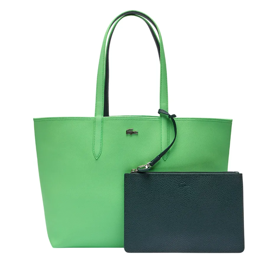 Túi Tote Nữ Lacoste Bag Hai Mặt NF2142AA N09 Màu Xanh Cốm