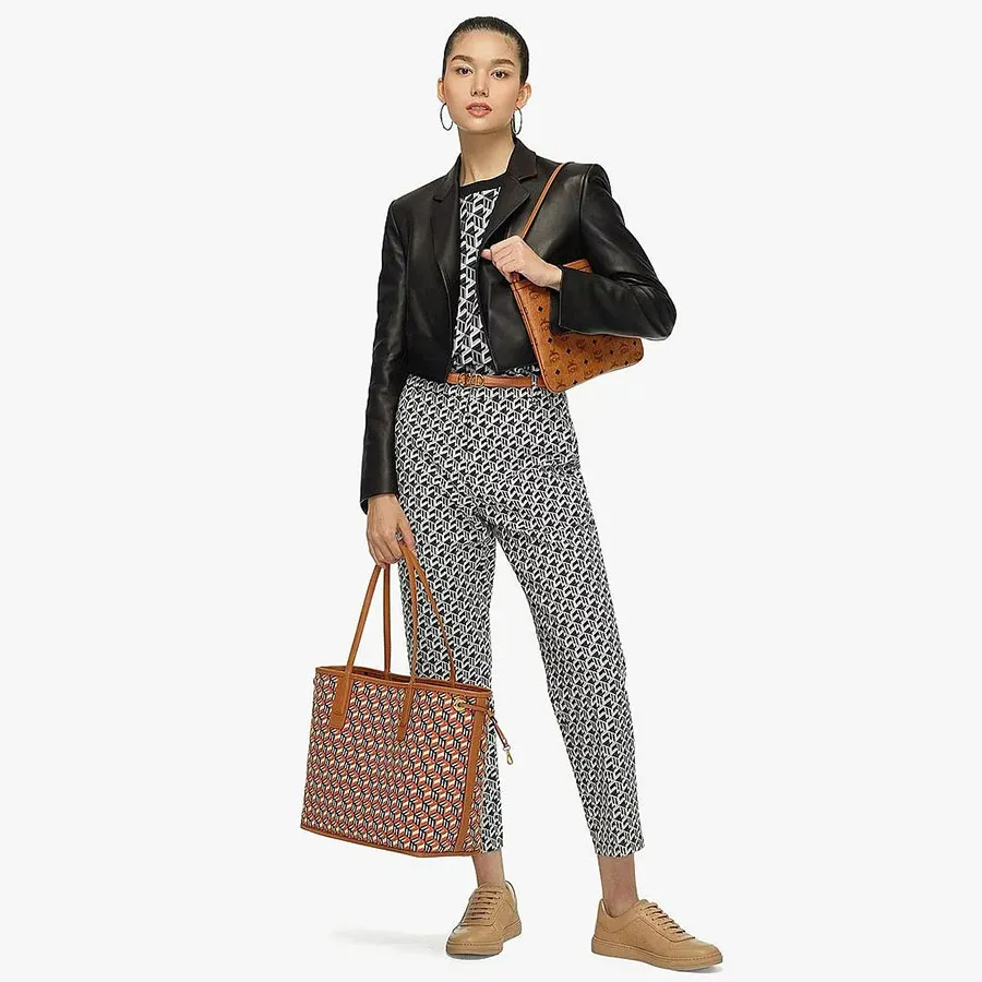 Túi Xách Nữ MCM Reversible Liz Shopper Cognac Màu Nâu Vua Hàng Hiệu