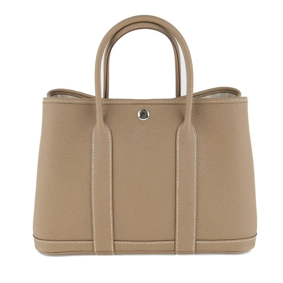Túi Hermès Garden Party 30 Etoupe màu nâu cà phê