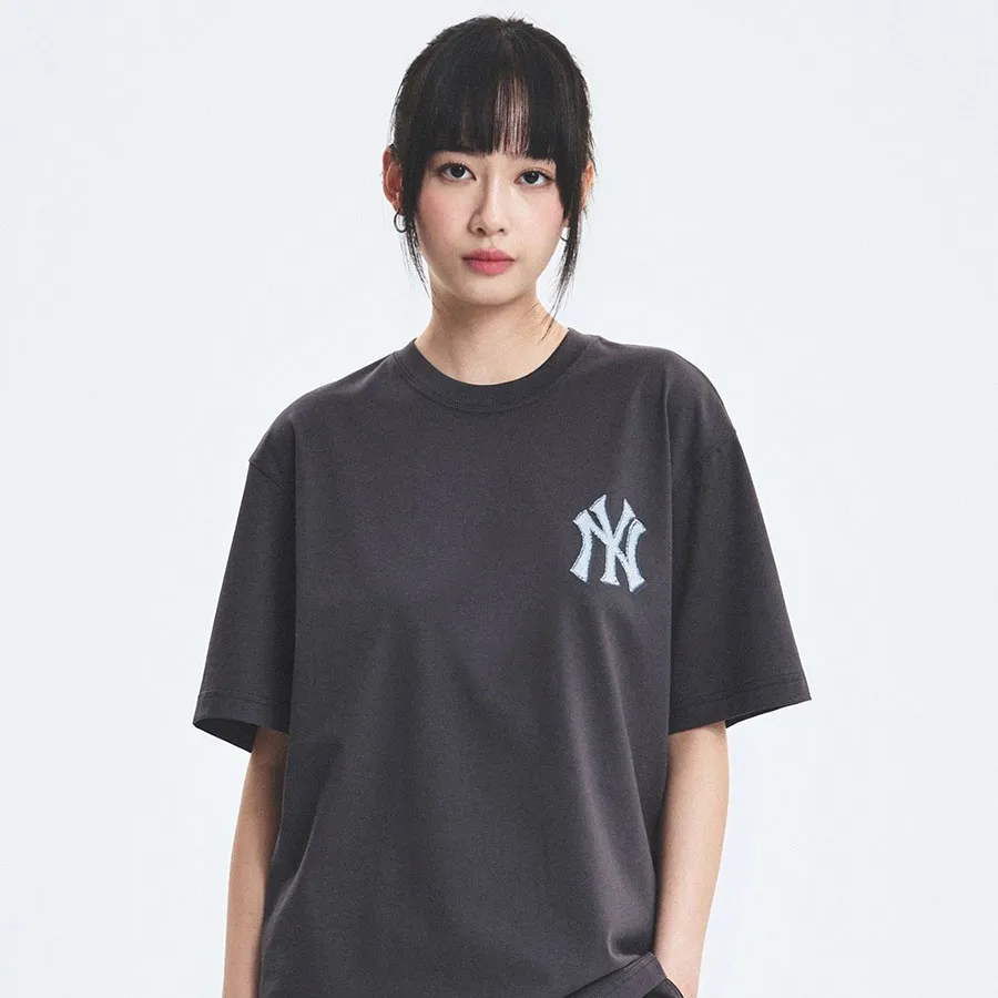 [MLB] Denim Like Monotive Overfit T-Shirt ★大人気★ Denim-Like Monotive Oversized-Fit T-Shirt New York Yankees