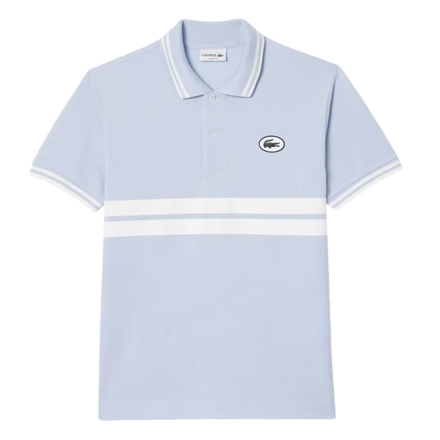 Áo Polo Nam Lacoste Shirt L.12.12 Classic Style With Badge PH7447-WB5 Màu Xanh Nhạt