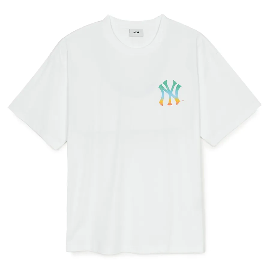 【MLB】Basic Color Letter Functional Short Sleeve T-Shirt New Era MLB Logo Tee White Fan M L XL XXL XXXL T T-Shirt Men