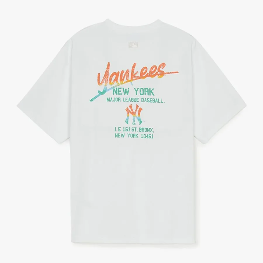 Áo Thun MLB Basic Color Letter Megaover Fit T-Shirt New York