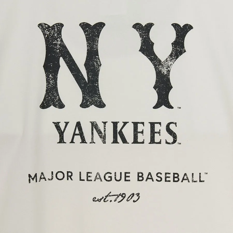 ◆MLB Korea◆ Basic Letter Mega Overfit Functional Short Sle Basic Street Letter Logo Mega-Oversized-Fit T-Shirt New York