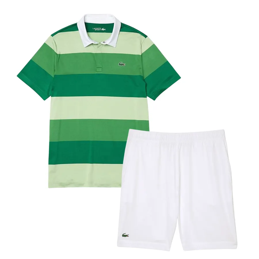 Bộ Quần Áo Cộc Tay Nam Lacoste Men's Sport GH6961 / DH0872 Màu Trắng ...