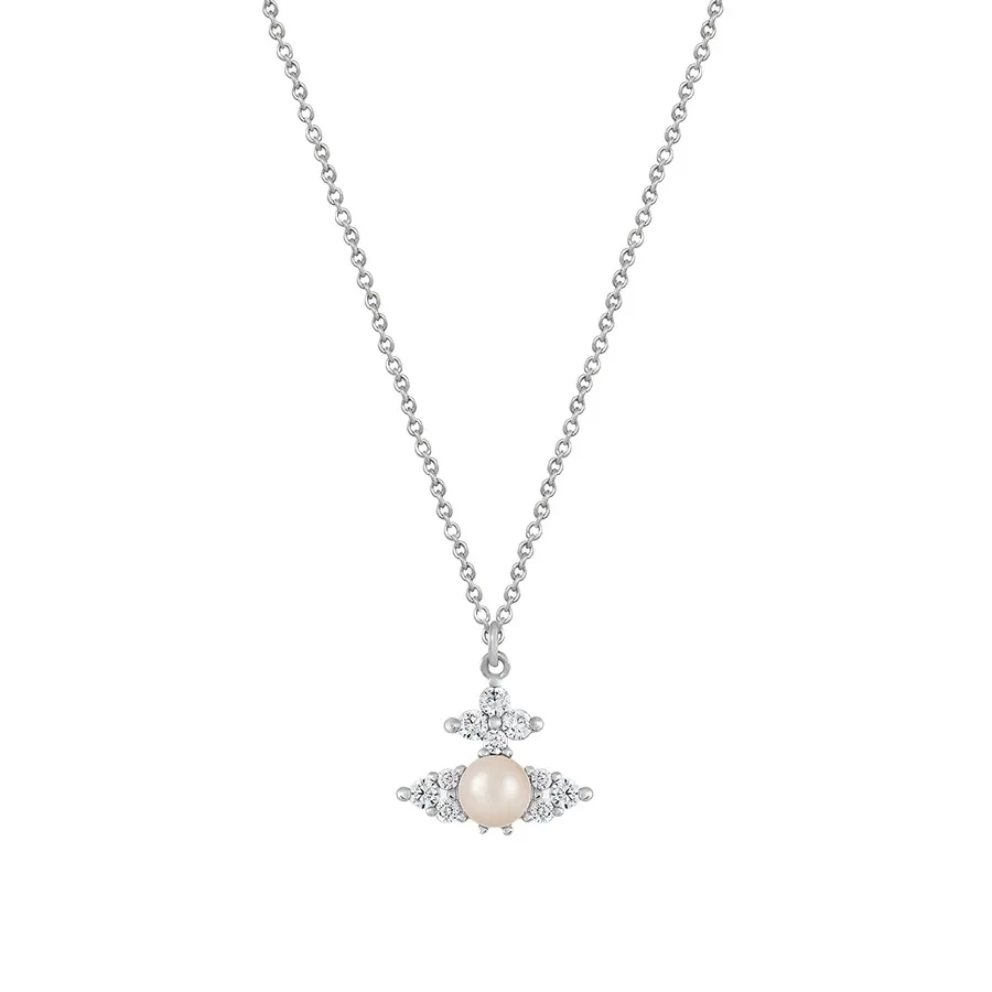 Dây Chuyền Nữ Vivienne Westwood Necklace 34 Màu Bạc