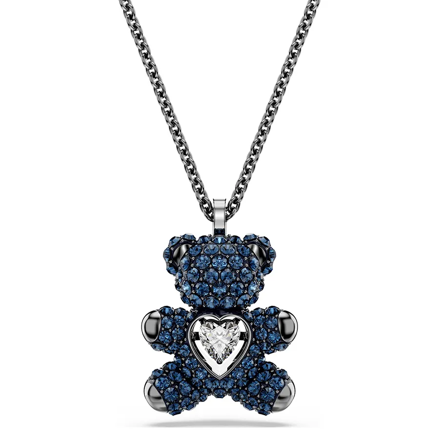 Dây Chuyền Nữ Swarovski Teddy Pendant Teddy, Blue, Ruthenium Plated 5729822 Màu Xanh