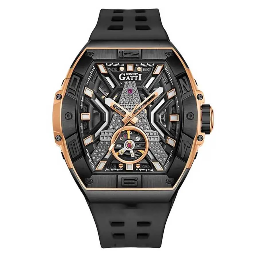Đồng Hồ Nam Bonest Gatti King Device BG9970-A3 Màu Đen - Vàng