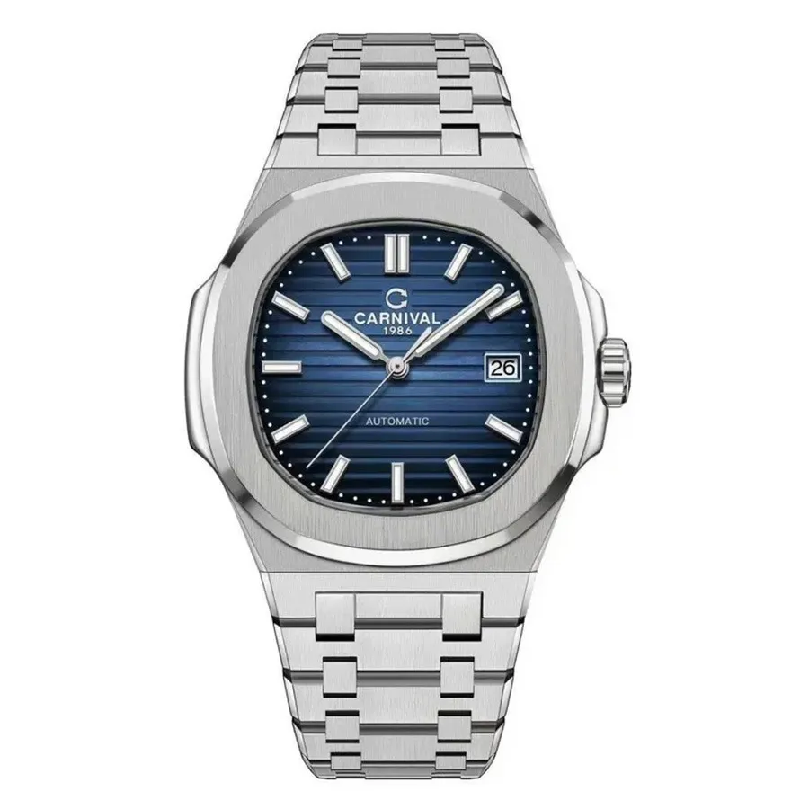 Đồng Hồ Nam Carnival Automatic 8108G1-VT-X Màu Bạc/Xanh