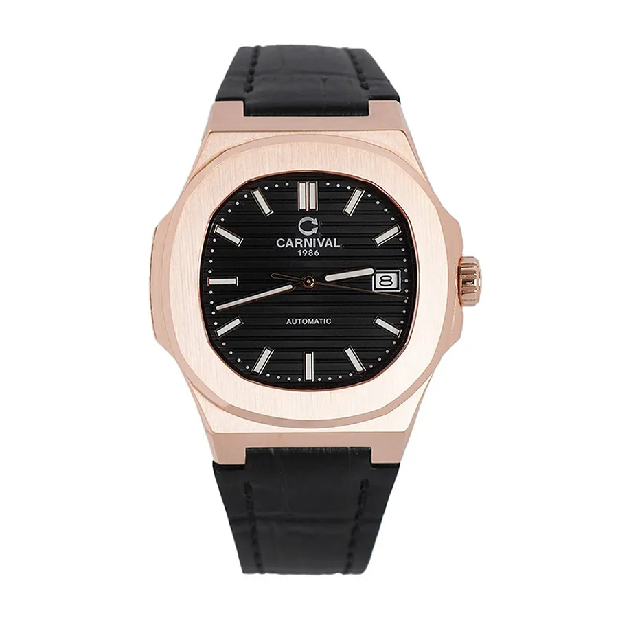 Đồng Hồ Nam Carnival Automatic Watch 8108G1-VH-DD-D Màu Đen