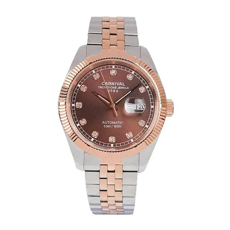 Đồng Hồ Nam Carnival Automatic Watch 8131G-CH-N Màu Bạc Vàng Hồng