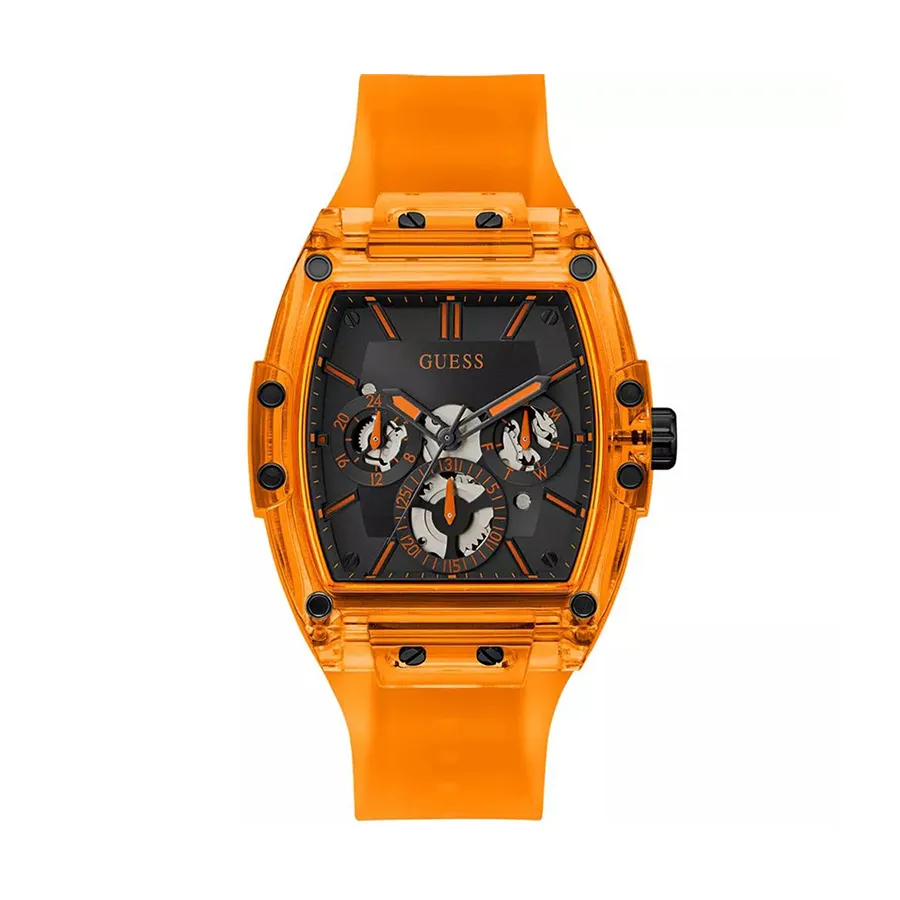 Đồng Hồ Nam Guess Phoenix Orange Watch GW0203G10 Màu Cam Đen