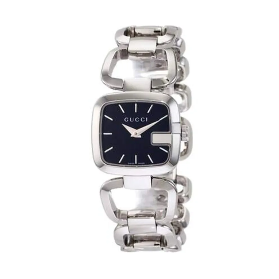 Đồng Hồ Nữ Gucci G- Black Dial Ladies Watch YA125510 Màu Đen Bạc