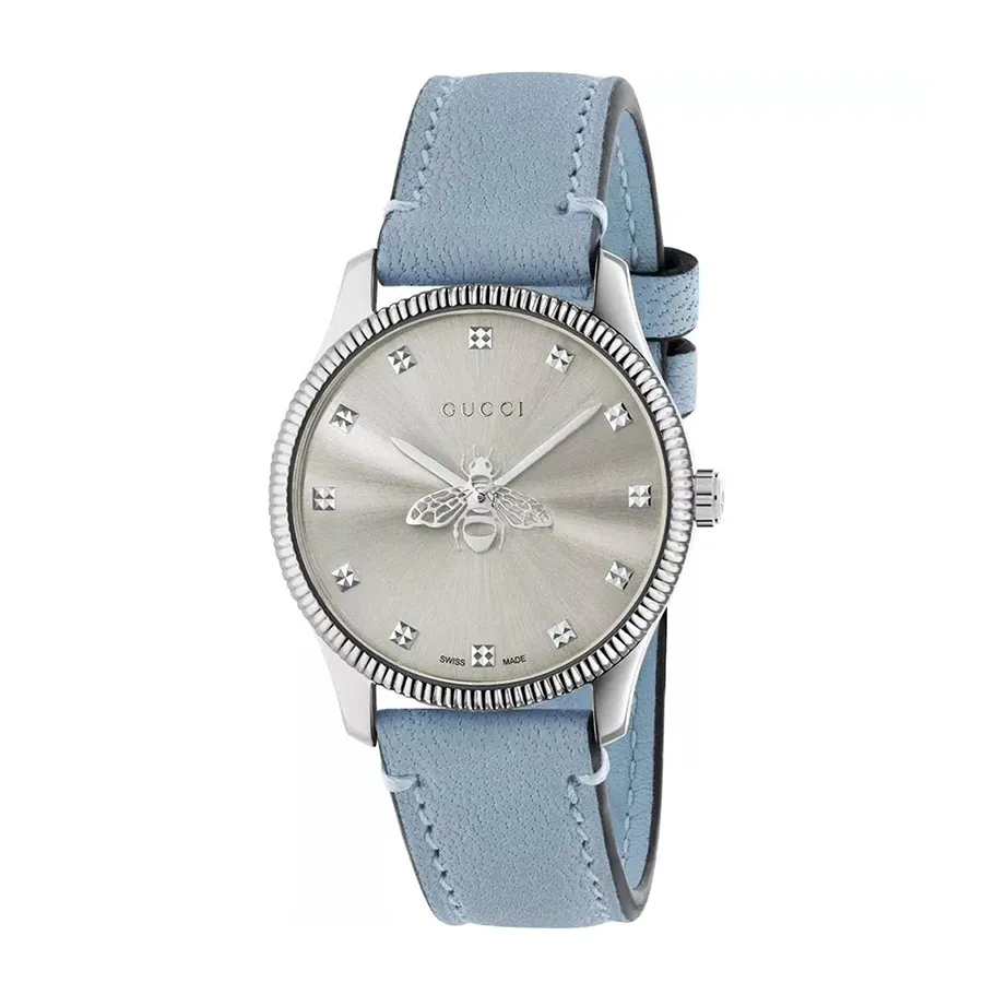 Đồng Hồ Nữ Gucci Quartz YA1265039 G-Timeless 29mm Màu Xanh Bạc