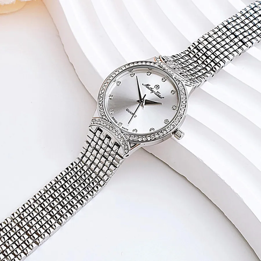 Đồng Hồ Nữ Mathey Tissot Women's Classic Silver Dial Watch D2681AI