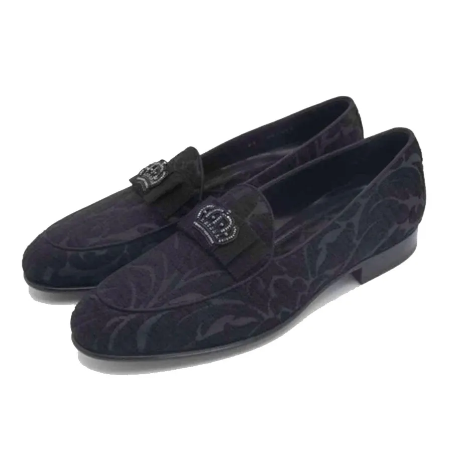 Giày Lười Nam Dolce & Gabbana D&G Loafer Màu Xanh Navy Size 40