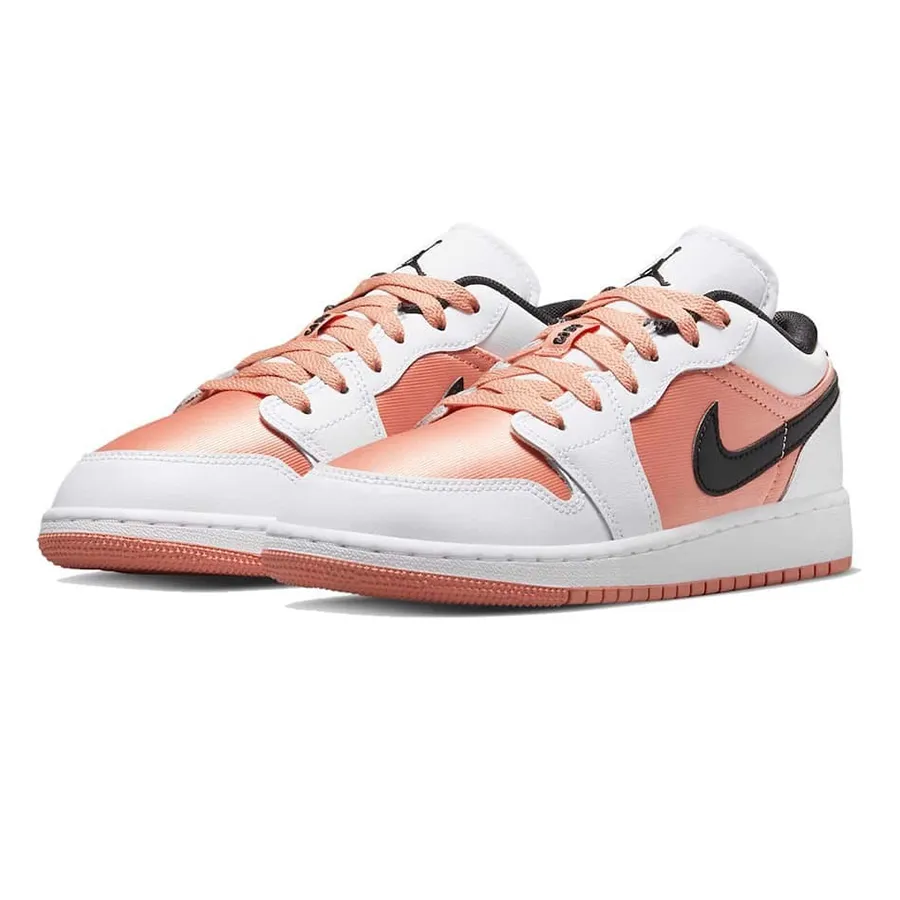 Giày Thể Thao Nike Air Jordan 1 Low GS Light Madder Root Shoes DM8960-801 Màu Trắng Cam Size 35