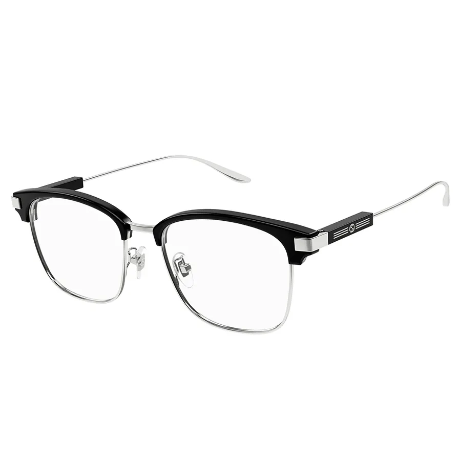 Kính Mắt Cận Gucci Eyeglasses GG1439OK 001 Màu Đen/Bạc