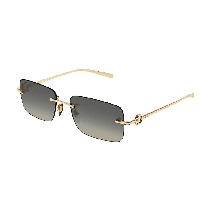 Kính Mát Nam Gucci Rectangular Sunglasses GG1703S 005 Màu Vàng Xám