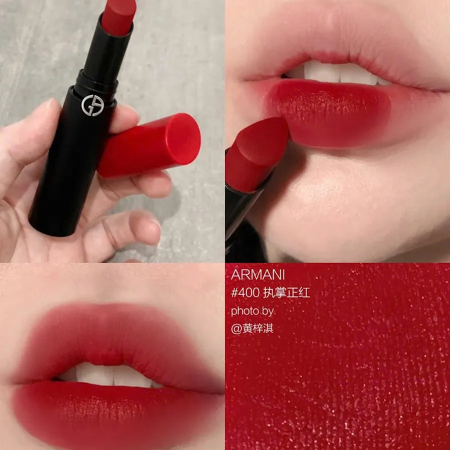 Son Giorgio Armani Lip Power Matte 400 – Four Màu Đỏ Vua Hàng Hiệu
