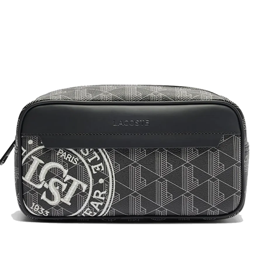 Túi Cầm Tay Đựng Đồ Lacoste The Blend Toiletry Bag NU4668BV Màu Đen