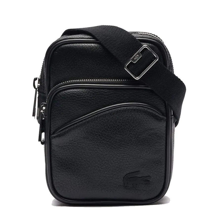 Túi Đeo Chéo Lacoste Men's Small Angy Crossbody Bag NH4563GY 000 Màu Đen