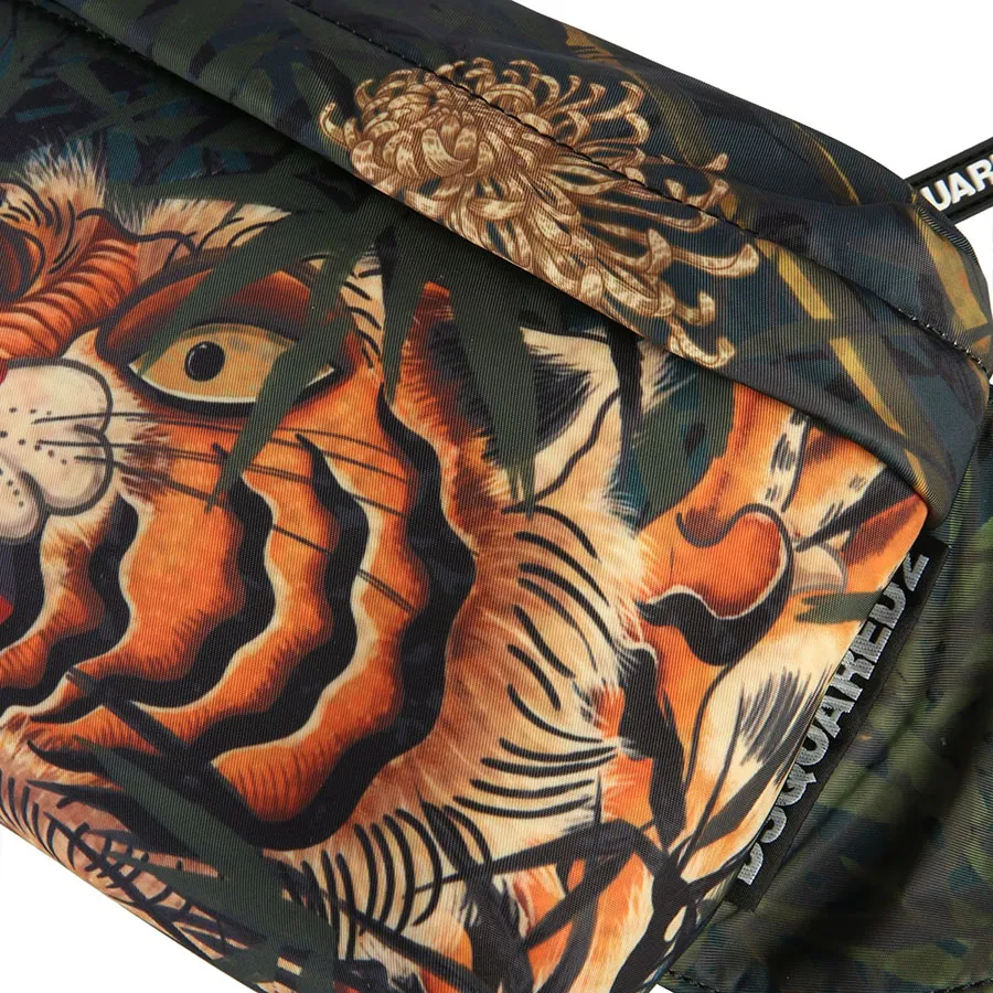Túi Đeo Hông Nam Dsquared2 Tiger Print Nylon Pouch Phối Màu | Vua 