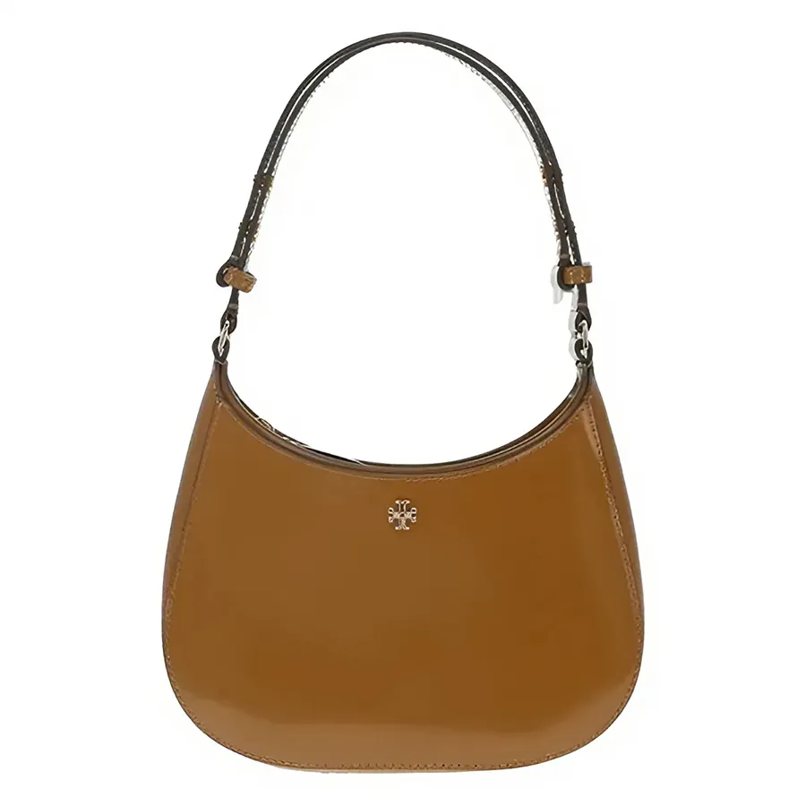 Túi Đeo Vai Nữ Tory Burch Emerson Zip Small Leather Shoulder Bag Màu Nâu