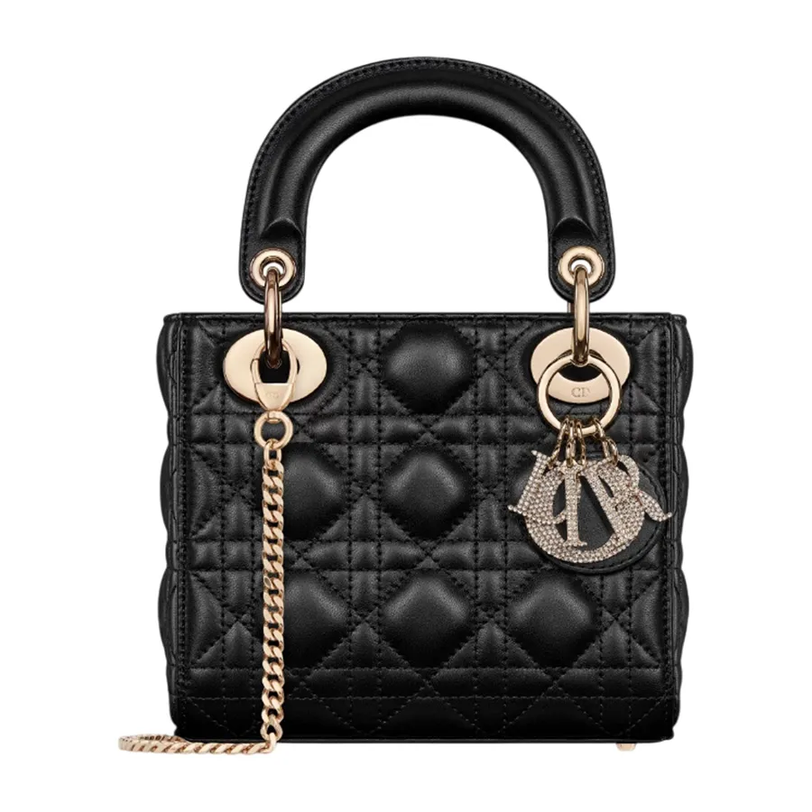 Túi Xách Tay Nữ Dior Mini Lady Dior Bag M0505ONUL_M900 Màu Đen
