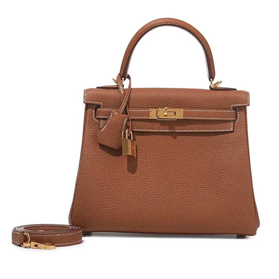 Túi Hermès Gold Togo Kelly 25 Retourne Gold Hardware