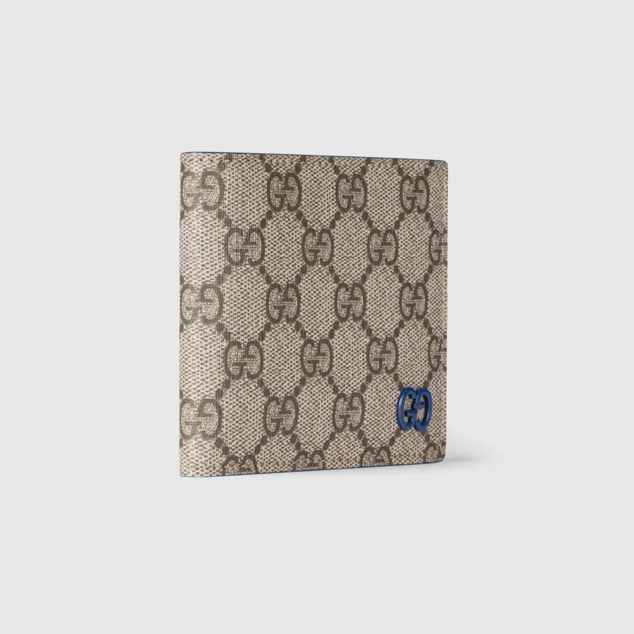 Ví Nữ Gucci Blue Interior GG Bi Fold Wallet ‎768243 FACQC 9441 Màu Xanh Ghi