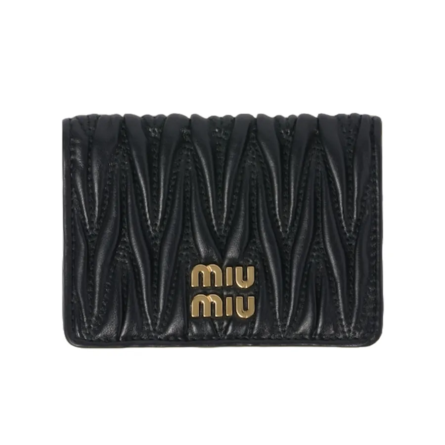 Ví Nữ Miu Miu Matelassé Nappa Leather Card Holder 5MC103 2FPP F0002 Màu Đen