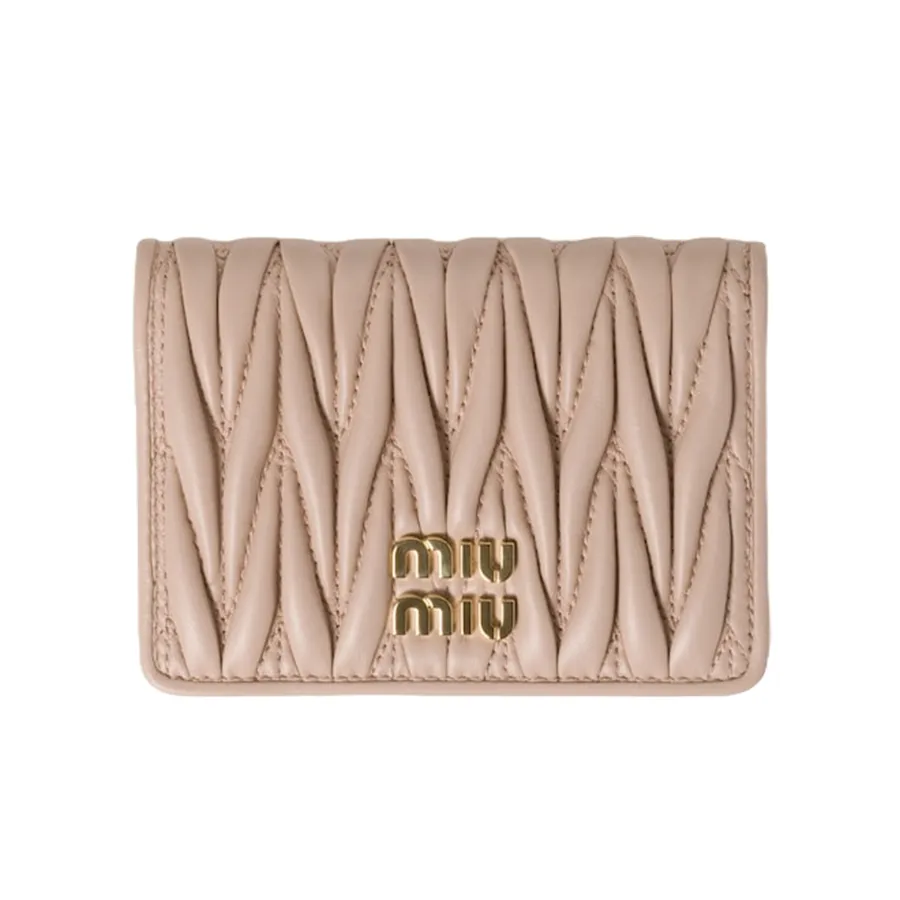 Ví Nữ Miu Miu Matelassé Nappa Leather Card Holder 5MC103 2FPP F0236 Màu Hồng