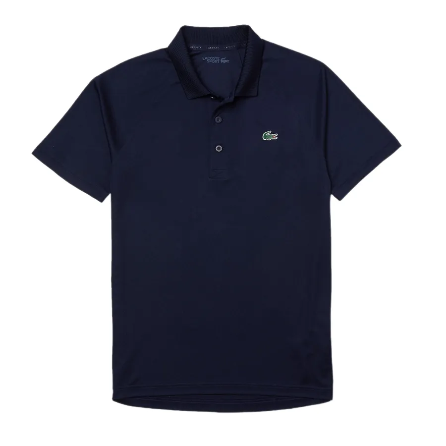 Áo Polo Nam Lacoste Men's Polo Shirt Straight Cut UV Protection DH3201 166 Màu Xanh Navy Size 3